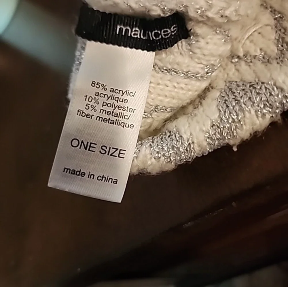Maurice's Cozy Cream Knit Women's Beanie Sweater